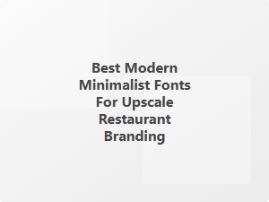 Elevate Your Brand with Timeless Modern Minimalist Fonts