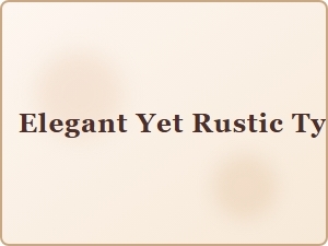 Elegant Rustic Typefaces for Boutique Dining Brand Consistency