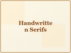 Handwritten Serif Fonts for Rustic Country-Style Menus